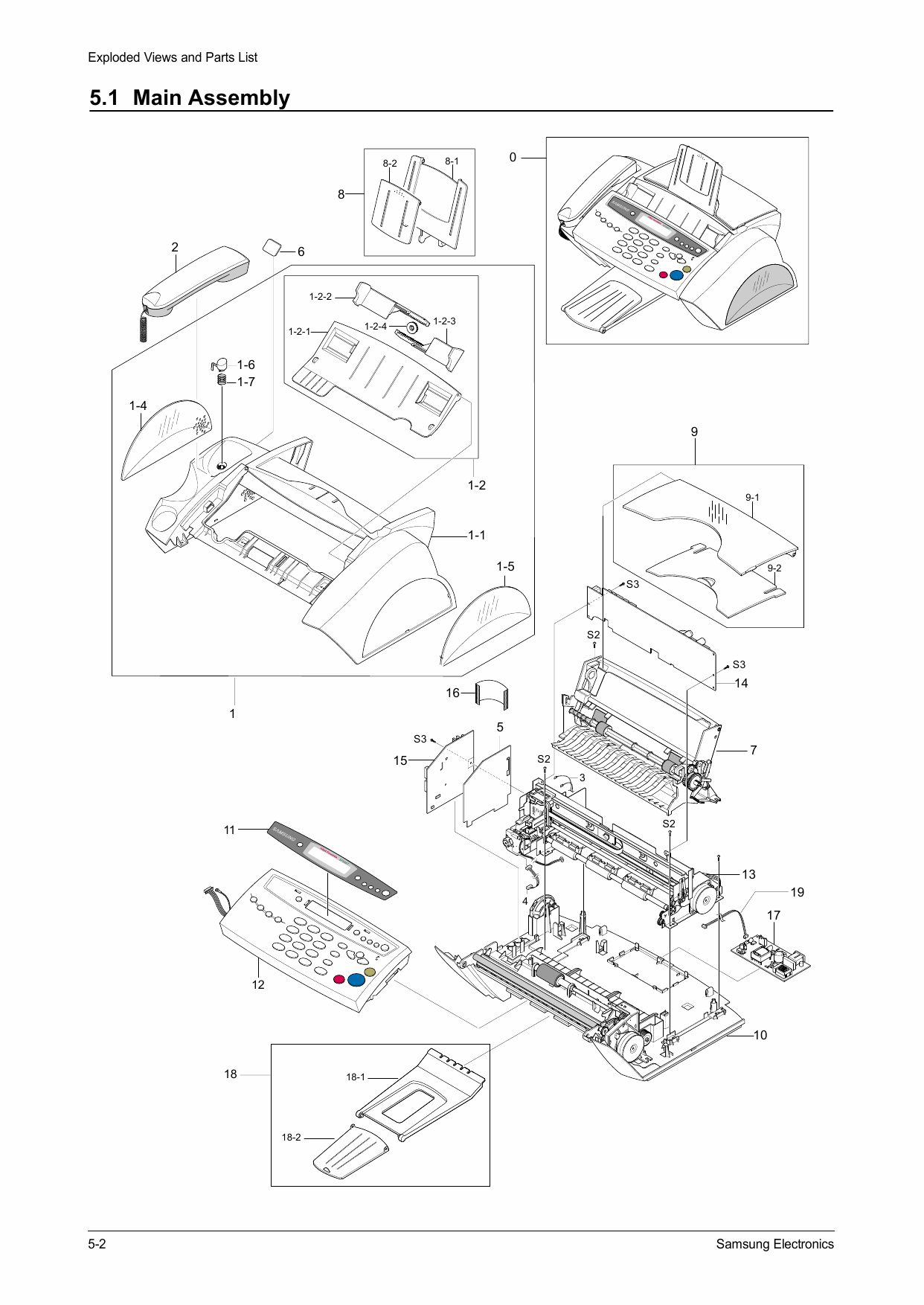 Samsung FACXIMILE SF-330 Parts Manual-2